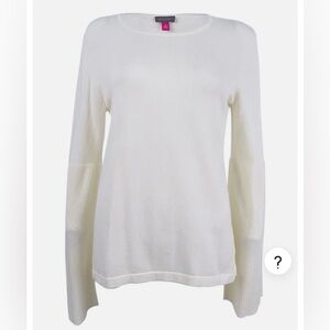 New Vince Camuto Women's Bell-Sleeve Sweater- Cream color